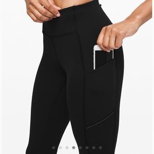 Black Lululemon Speed Up Tight 28” Leggings